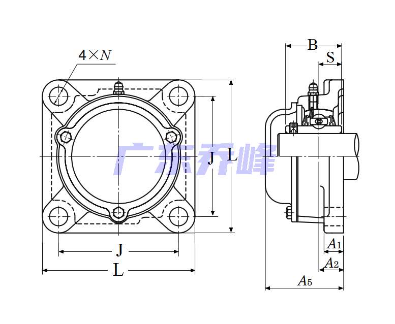 NTN CM-UCF202D1軸承圖紙