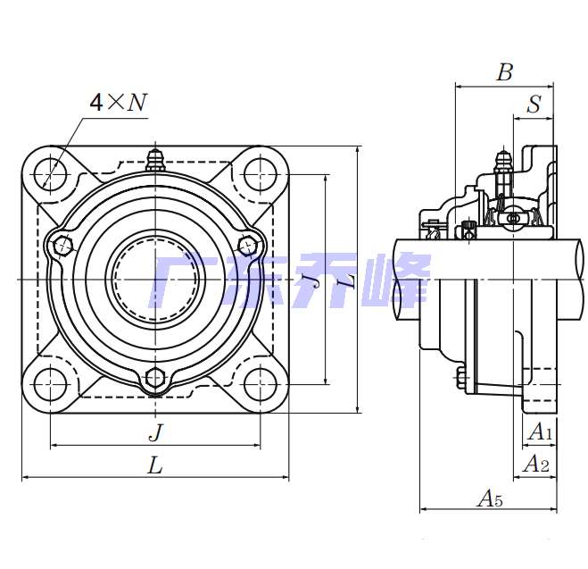 NTN C-UCF202D1軸承圖紙