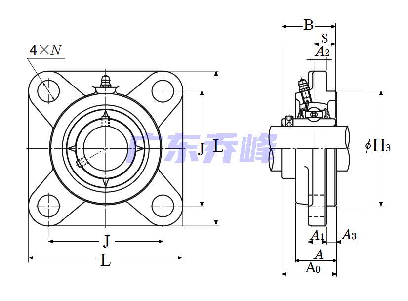 NTN UCFS311-202D1軸承圖紙