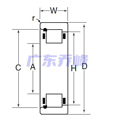 NTN M7306UL軸承圖紙