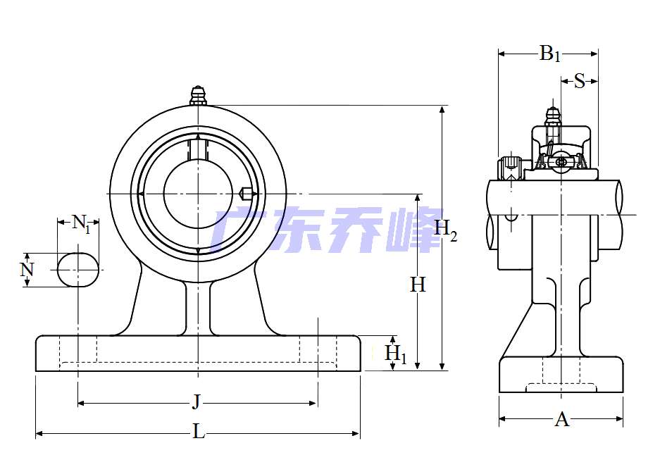 NTN UELHP208D1軸承圖紙