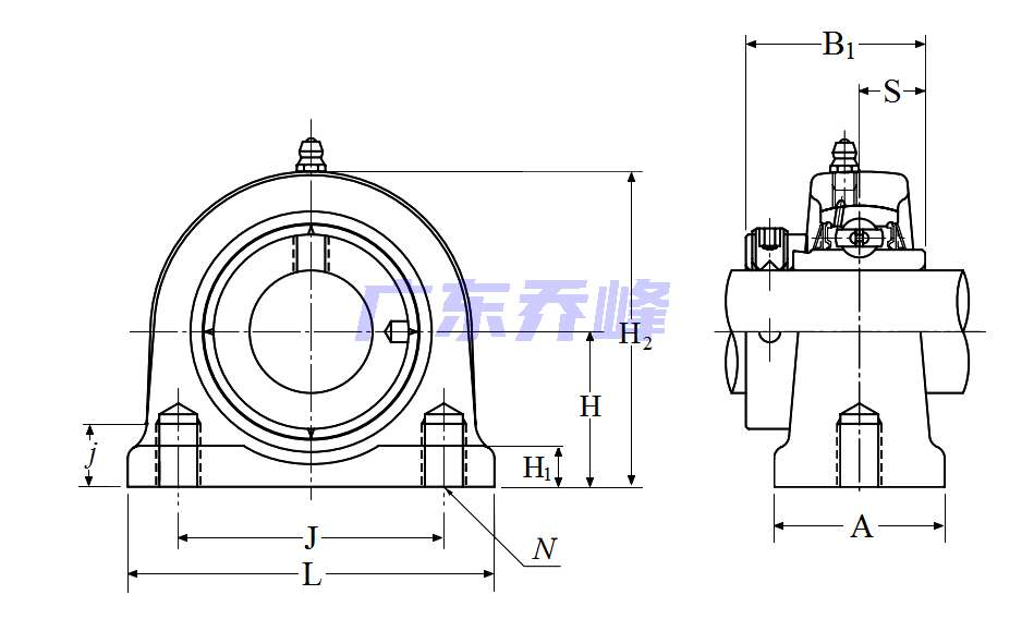 NTN UELUP205-014D1軸承圖紙