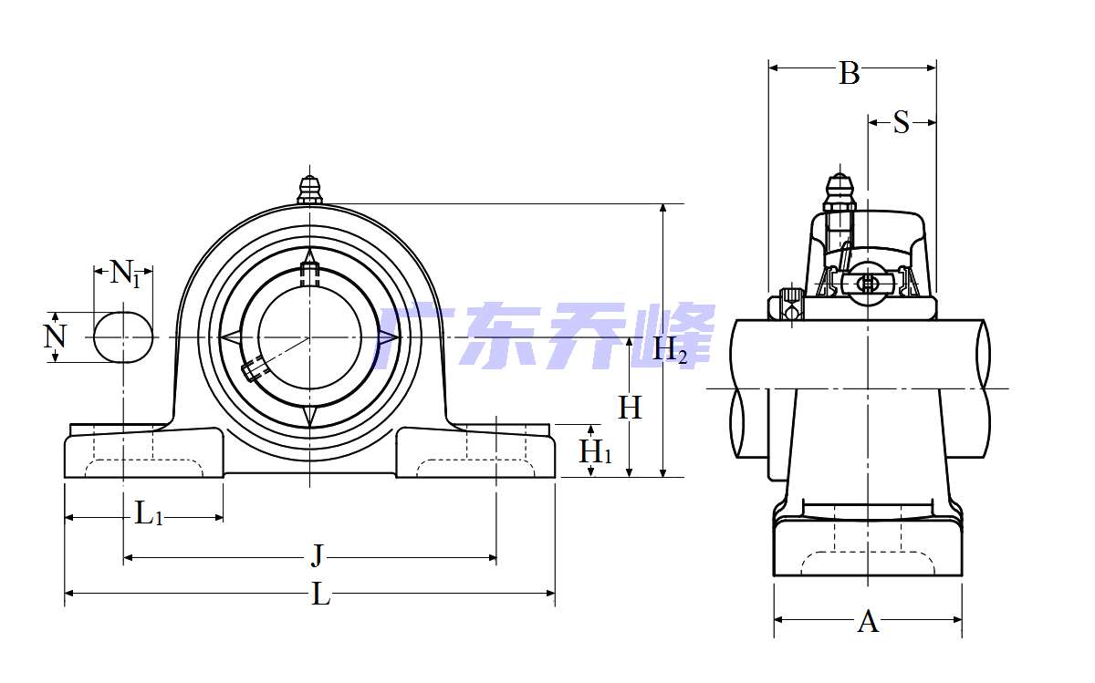 NTN UCP209軸承圖紙