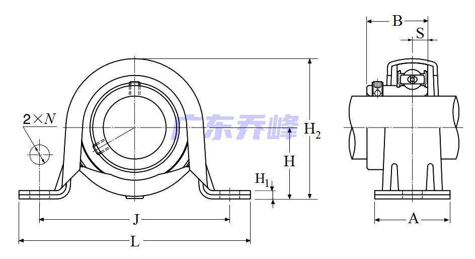 NTN ASPP206-101軸承圖紙