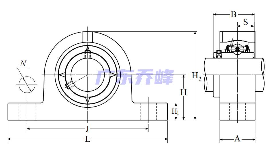 NTN UCPG202D1軸承圖紙
