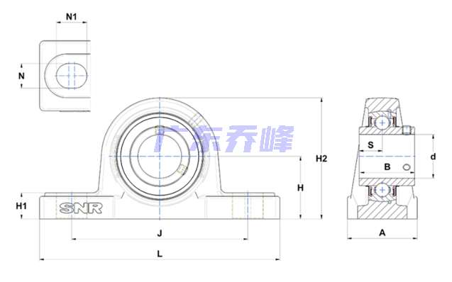 NTN SUCP209軸承圖紙