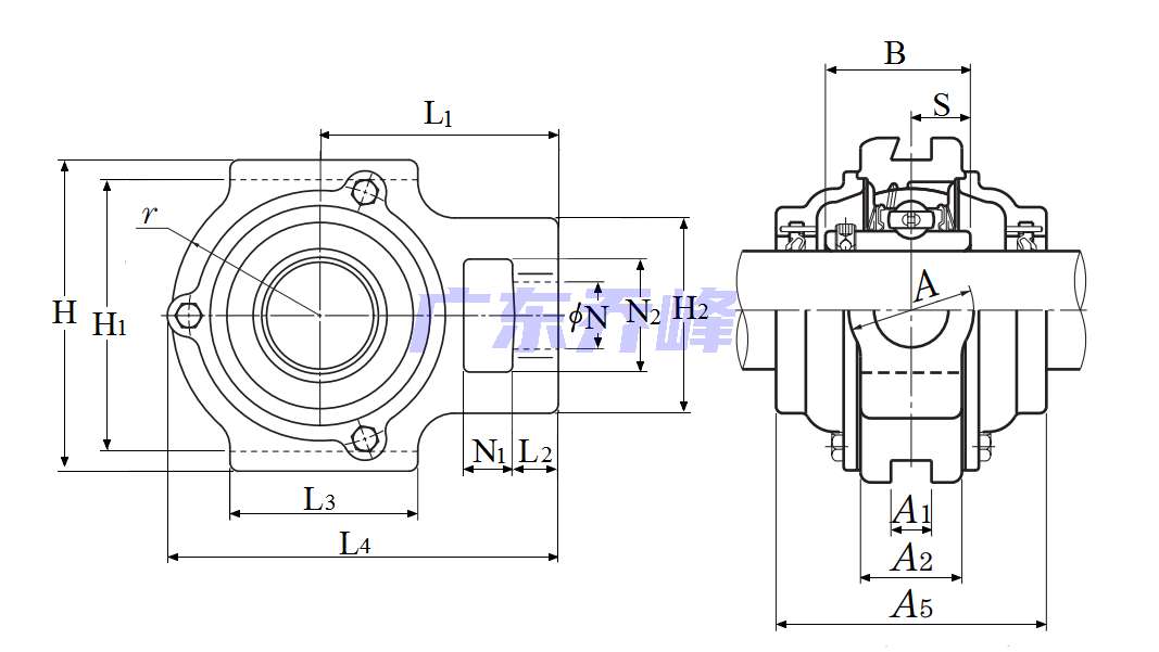 NTN C-UCT202D1軸承圖紙