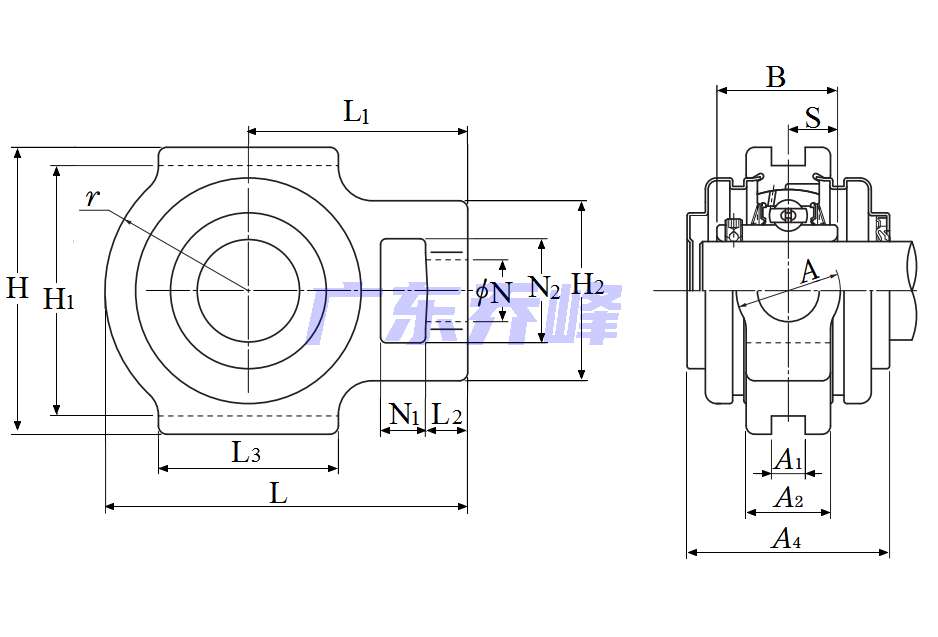 NTN SM-UCT202D1軸承圖紙