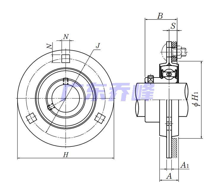 NTN ASPF205-014軸承圖紙