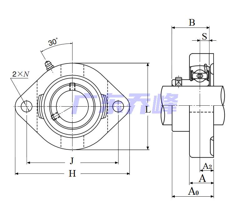 NTN ASFD207-105軸承圖紙