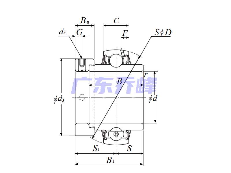 NTN A-UEL207-107D1M軸承圖紙