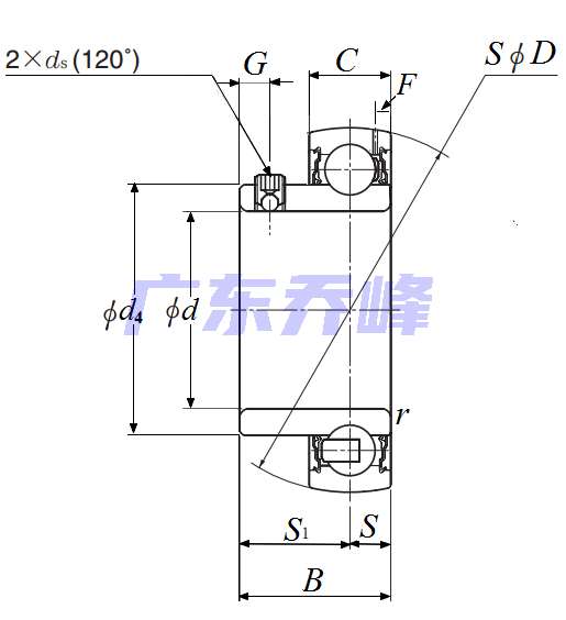 NTN A-AR207-104D1軸承圖紙
