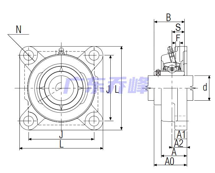 NTN UCFU-2.5/16軸承圖紙